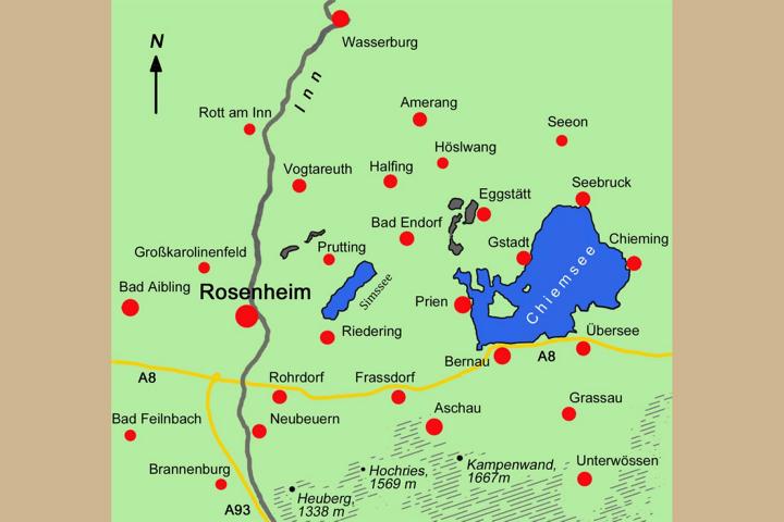 &Uuml;bersichtskarte mit dem weiteren Umkreis
