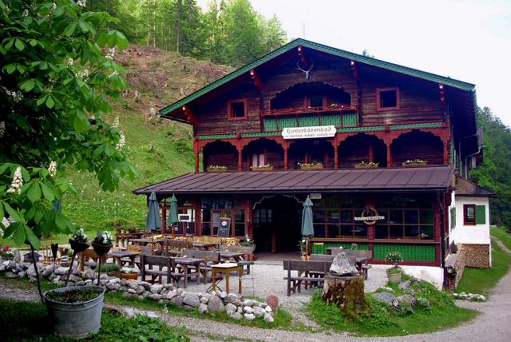 Am Ziel: die Hinterb&auml;renbad-H&uuml;tte