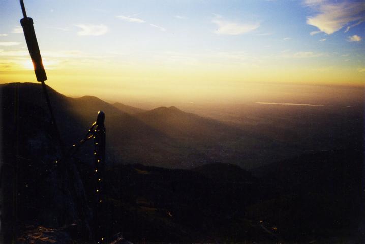 Sonnenuntergang auf der Kampenwand