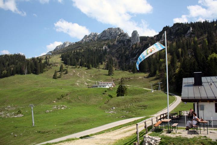 Hinauf zur Kampenwand, dem Pruttinger Hausberg