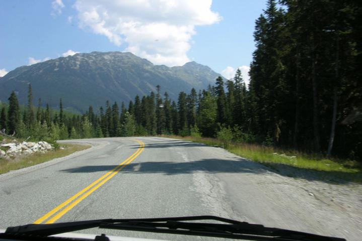 Bei sch&ouml;nem Wetter unterwegs nach Lillooet