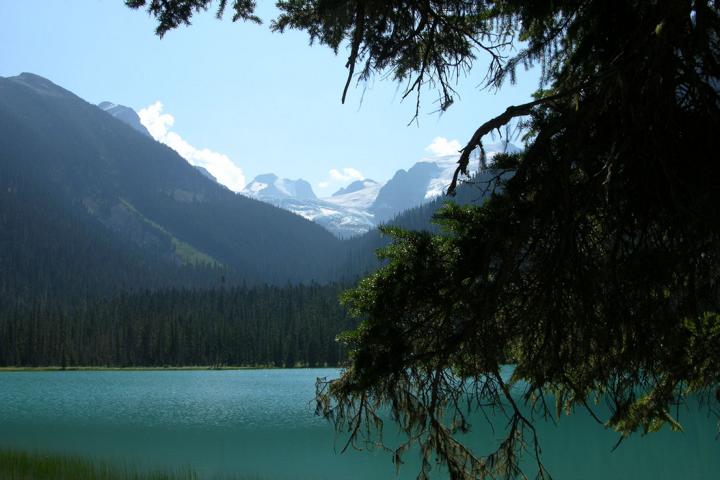 Blick zu den Bergen in der N&auml;he von Lillooet