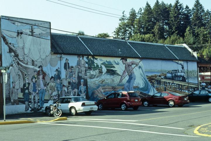 Bemalte Hausfassad in Chemainus