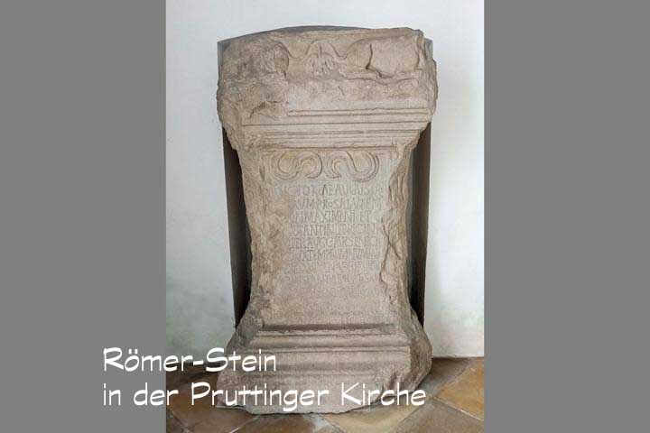 Die R&ouml;mer waren auch schon hier: "Der erhabenen Victoria" gewidmeter Stein