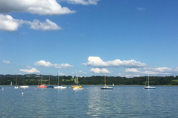 Segelboote auf dem Simssee